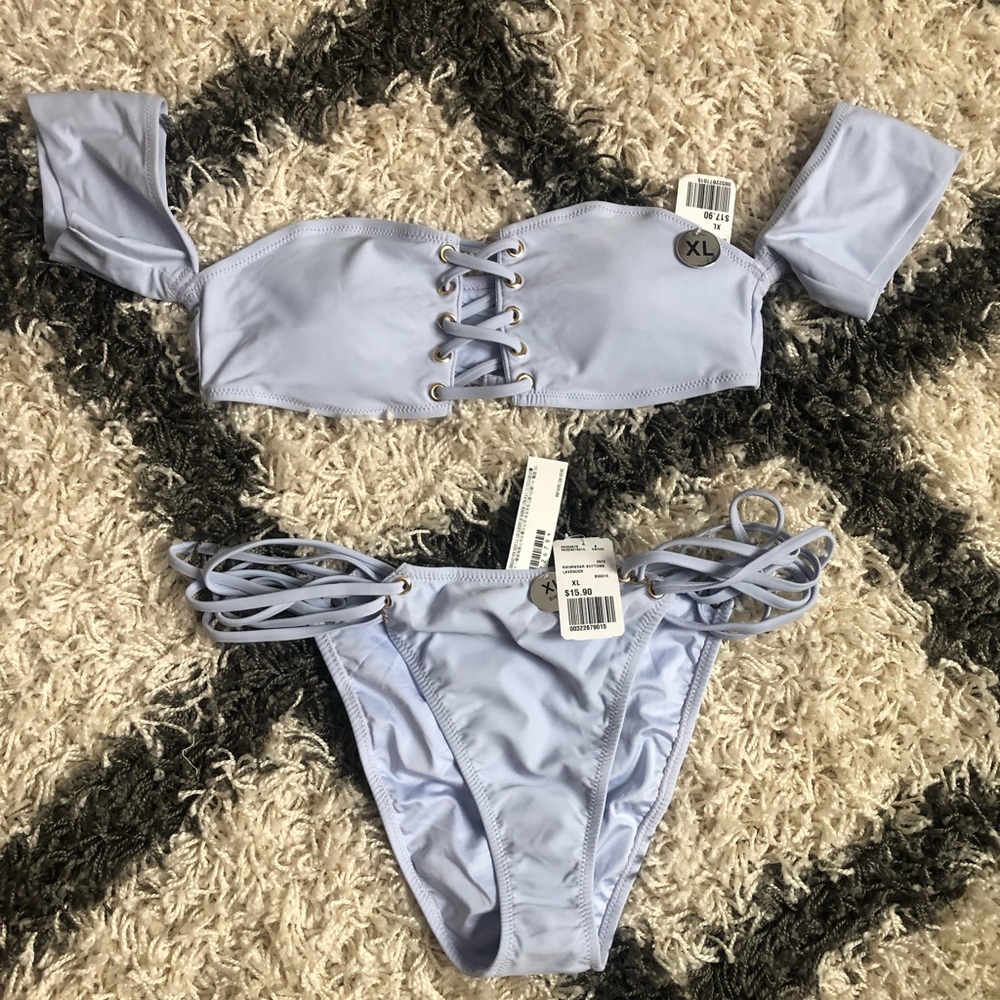 New light blue bikini size XL